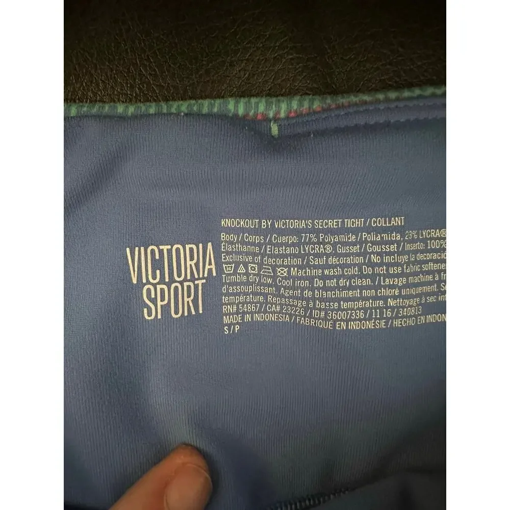 Victoria Secret Sport Knockout Striped Leggings- EUC